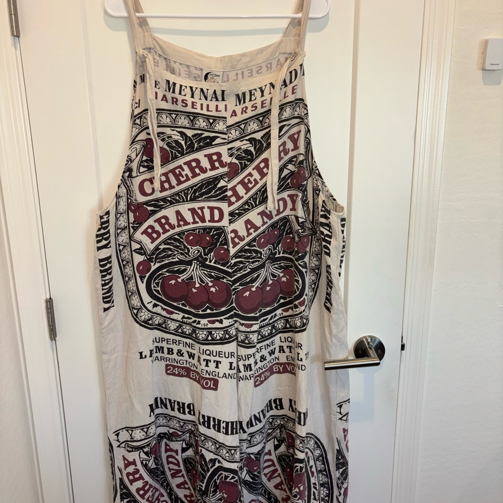 Jaded Gypsy Market Fresh Cherry Brandy sack overalls